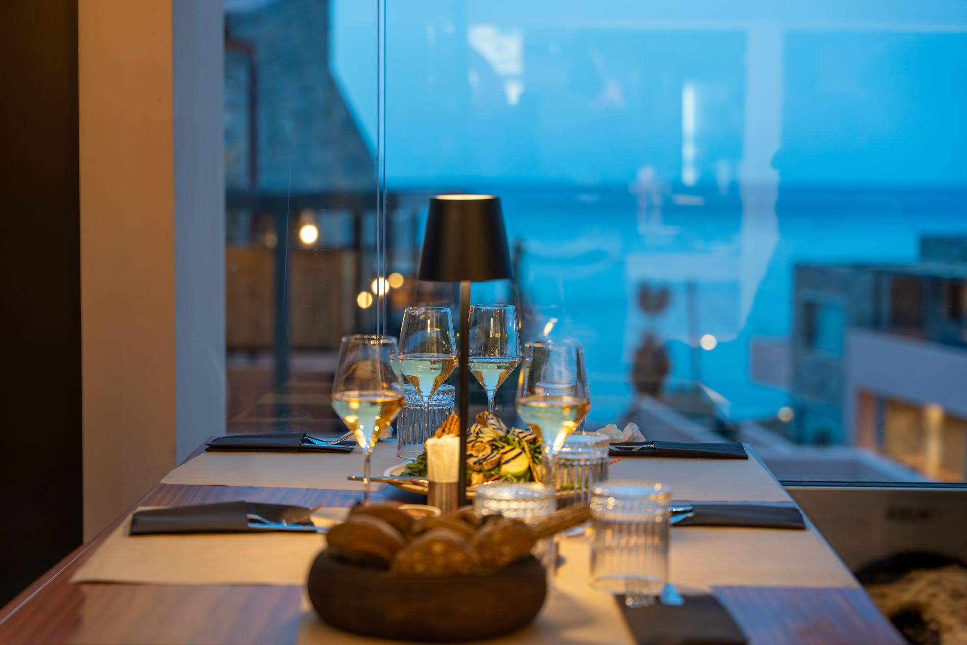 Table with sea view