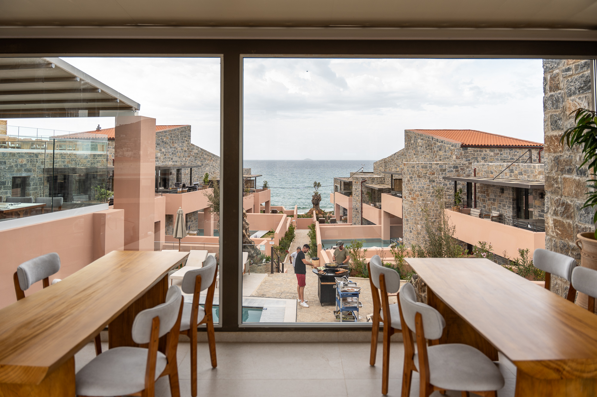 Terrace view over the sea